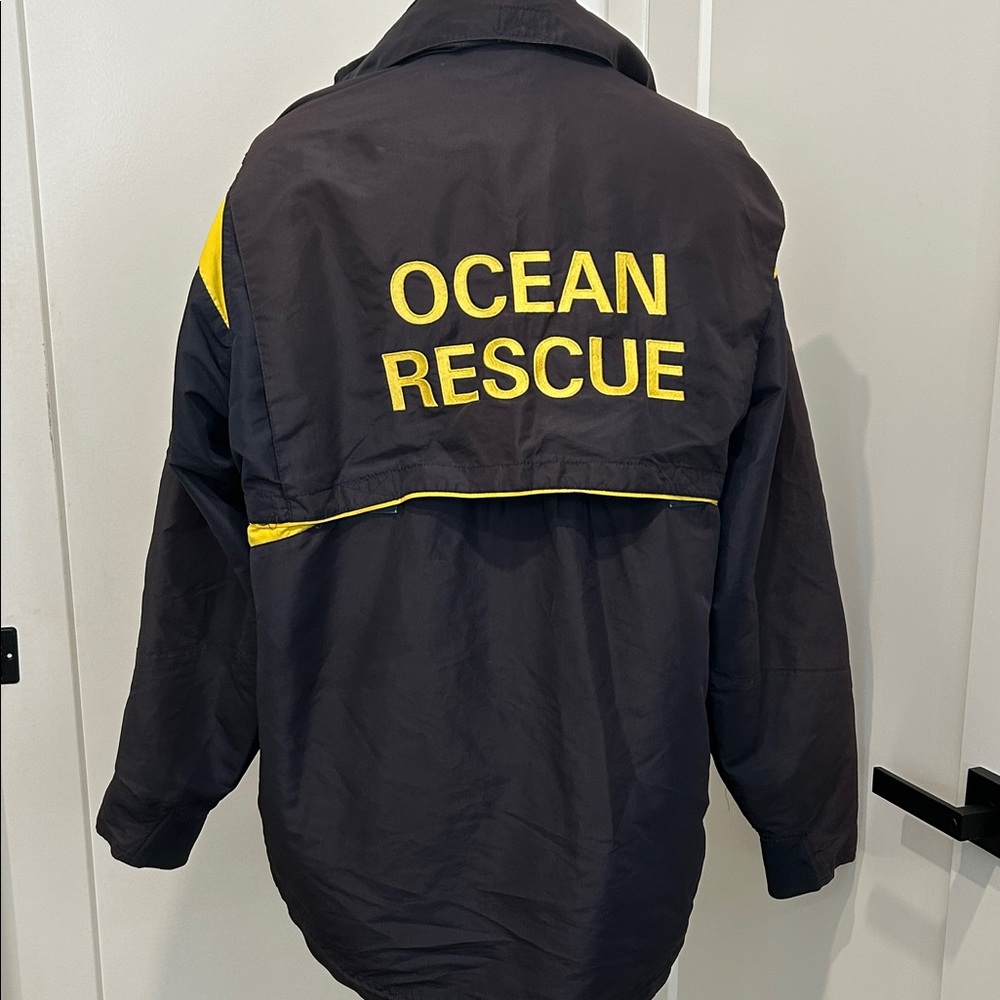 Vintage OCEAN RESCUE Jacket City of Sunny Isles Beach |Size Large